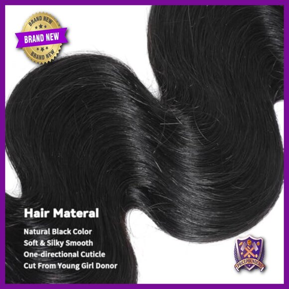 Raw Human Hair Extensions Body Wave 4 Bundles 20-26 Inch Virgin Hair main image 4